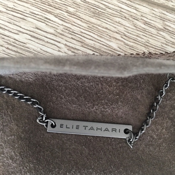 Tahari Women Crop Jacket Cleary E43K9106 Lamb Leather Full Zip Unlined Snake XS - Picture 6 of 10